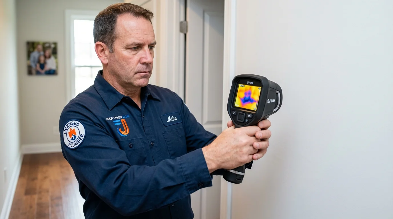 Thermal imaging leak detection by Johns Plumbing LLC in Dunnellon